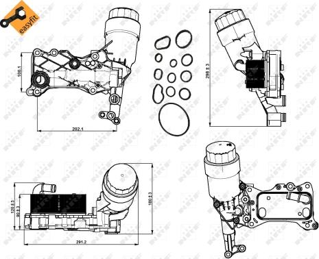 Wilmink Group WG1720091 - Корпус, масляний фільтр autocars.com.ua