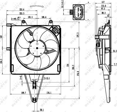 Wilmink Group WG1720389 - Вентилятор, охолодження двигуна autocars.com.ua