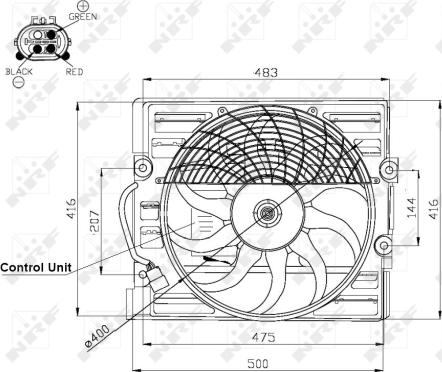 Wilmink Group WG1720437 - Вентилятор, охолодження двигуна autocars.com.ua