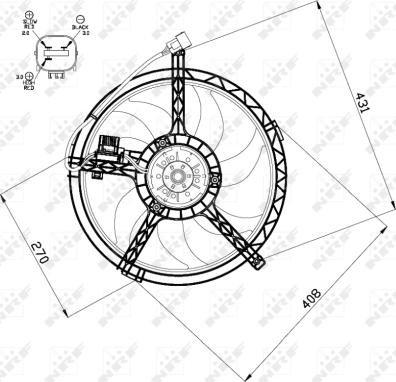 Wilmink Group WG1720463 - Вентилятор, охолодження двигуна autocars.com.ua