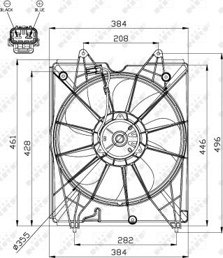 Wilmink Group WG1720514 - Вентилятор, охолодження двигуна autocars.com.ua