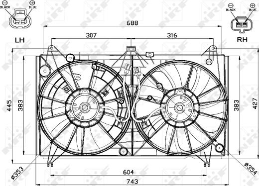 Wilmink Group WG1720518 - Вентилятор, охолодження двигуна autocars.com.ua