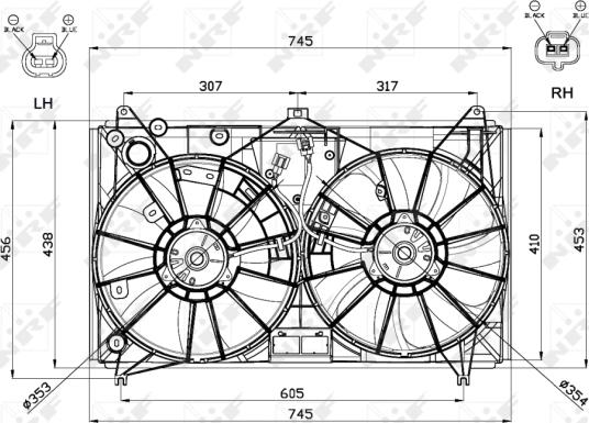 Wilmink Group WG1720532 - Вентилятор, охолодження двигуна autocars.com.ua