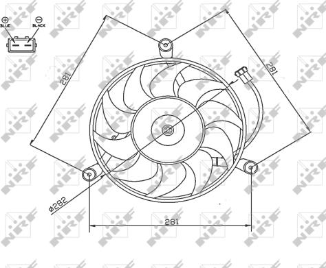 Wilmink Group WG1720670 - Вентилятор, охолодження двигуна autocars.com.ua