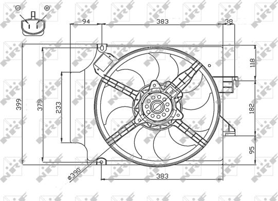 Wilmink Group WG1720673 - Вентилятор, охолодження двигуна autocars.com.ua