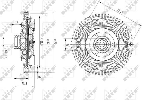 Wilmink Group WG1720969 - Зчеплення, вентилятор радіатора autocars.com.ua