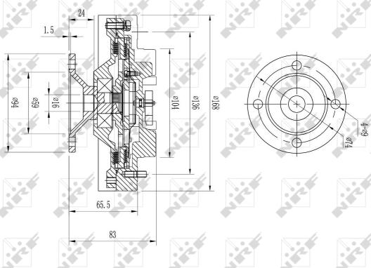 Wilmink Group WG1720971 - Зчеплення, вентилятор радіатора autocars.com.ua