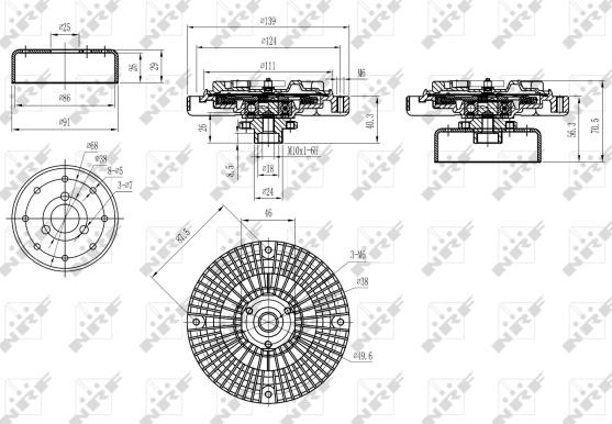 Wilmink Group WG1720982 - Зчеплення, вентилятор радіатора autocars.com.ua