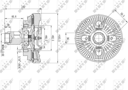 Wilmink Group WG1720985 - Зчеплення, вентилятор радіатора autocars.com.ua