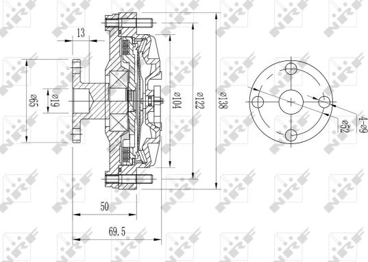 Wilmink Group WG1721037 - Зчеплення, вентилятор радіатора autocars.com.ua