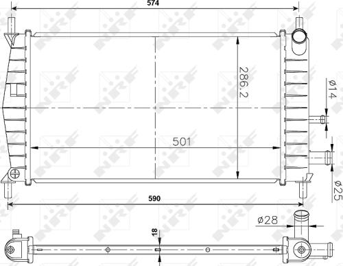 Wilmink Group WG1721129 - Радіатор, охолодження двигуна autocars.com.ua