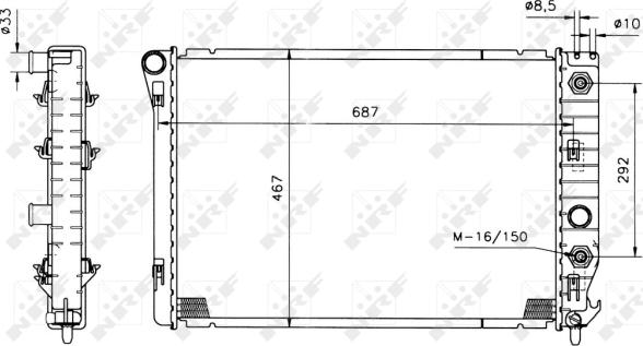 Wilmink Group WG1721164 - Радіатор, охолодження двигуна autocars.com.ua