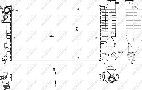 Wilmink Group WG1721285 - Радіатор, охолодження двигуна autocars.com.ua