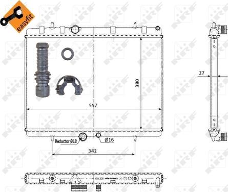 Wilmink Group WG1721306 - Радіатор, охолодження двигуна autocars.com.ua