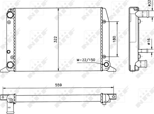 Wilmink Group WG1721353 - Радіатор, охолодження двигуна autocars.com.ua