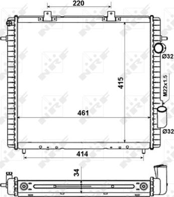 Wilmink Group WG1721457 - Радіатор, охолодження двигуна autocars.com.ua