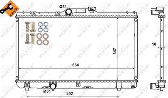 Wilmink Group WG1721468 - Радіатор, охолодження двигуна autocars.com.ua