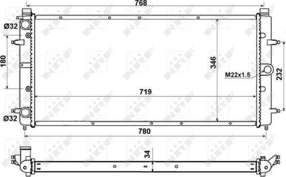 Wilmink Group WG1721497 - Радіатор, охолодження двигуна autocars.com.ua