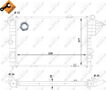 Wilmink Group WG1721616 - Радіатор, охолодження двигуна autocars.com.ua