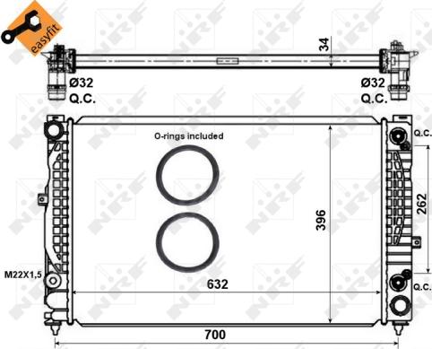 Wilmink Group WG1721698 - Радіатор, охолодження двигуна autocars.com.ua