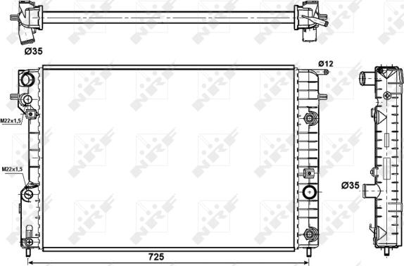 Wilmink Group WG1721738 - Радіатор, охолодження двигуна autocars.com.ua