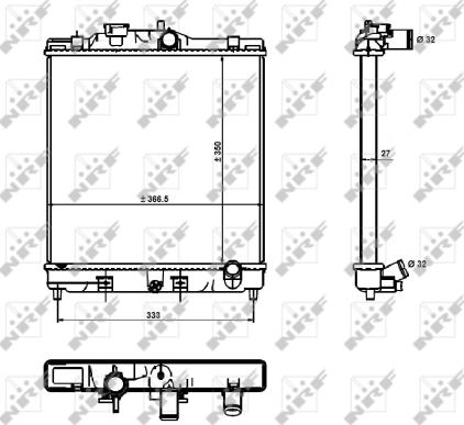 Wilmink Group WG1721915 - Радіатор, охолодження двигуна autocars.com.ua