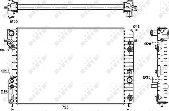 Wilmink Group WG1721939 - Радіатор, охолодження двигуна autocars.com.ua