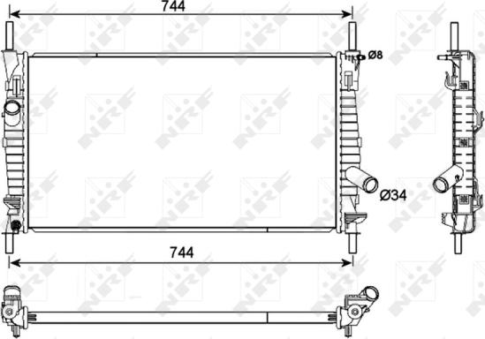 Wilmink Group WG1722047 - Радіатор, охолодження двигуна autocars.com.ua