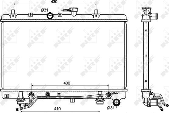 Wilmink Group WG1722055 - Радіатор, охолодження двигуна autocars.com.ua