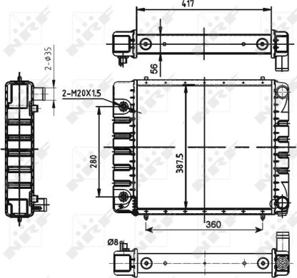 Wilmink Group WG1722085 - Радіатор, охолодження двигуна autocars.com.ua