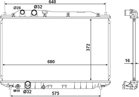 Wilmink Group WG1722400 - Радиатор, охлаждение двигателя autodnr.net