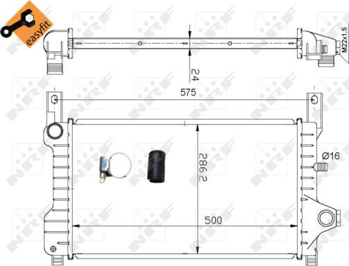 Wilmink Group WG1722469 - Радіатор, охолодження двигуна autocars.com.ua