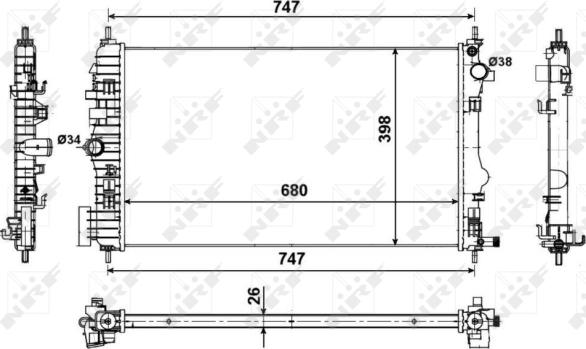 Wilmink Group WG1722590 - Радіатор, охолодження двигуна autocars.com.ua