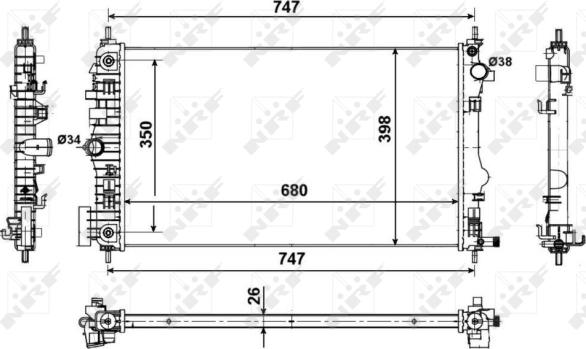 Wilmink Group WG1722591 - Радіатор, охолодження двигуна autocars.com.ua