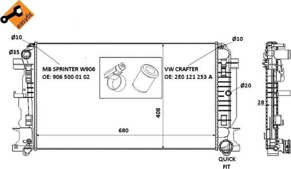 Wilmink Group WG1722687 - Радіатор, охолодження двигуна autocars.com.ua