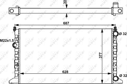 Wilmink Group WG1722857 - Радіатор, охолодження двигуна autocars.com.ua