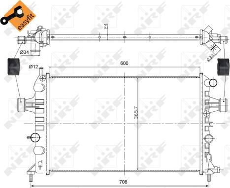 Wilmink Group WG1722861 - Радіатор, охолодження двигуна autocars.com.ua