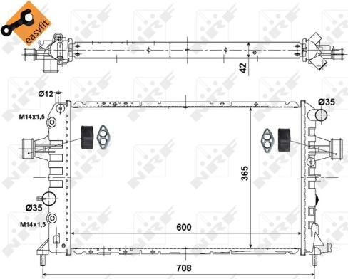 Wilmink Group WG1722952 - Радіатор, охолодження двигуна autocars.com.ua