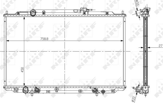 Wilmink Group WG1723007 - Радіатор, охолодження двигуна autocars.com.ua