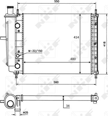 Wilmink Group WG1723104 - Радіатор, охолодження двигуна autocars.com.ua