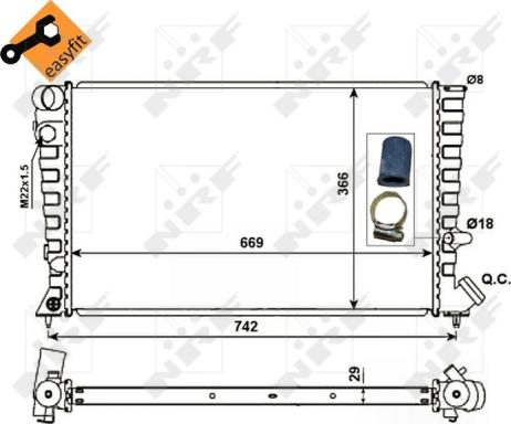 Wilmink Group WG1723134 - Радіатор, охолодження двигуна autocars.com.ua