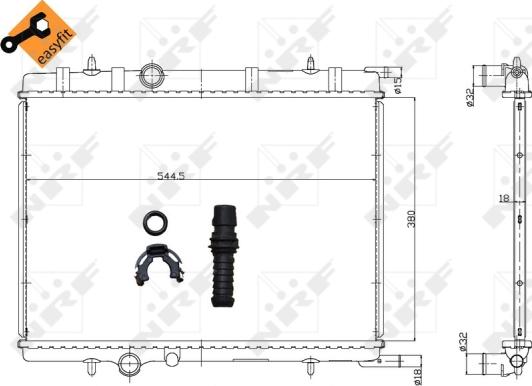 Wilmink Group WG1723267 - Радіатор, охолодження двигуна autocars.com.ua