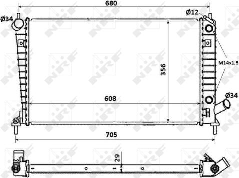 Wilmink Group WG1723309 - Радіатор, охолодження двигуна autocars.com.ua