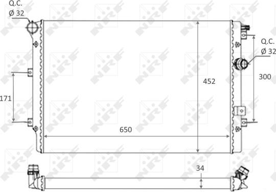 Wilmink Group WG1723414 - Радіатор, охолодження двигуна autocars.com.ua