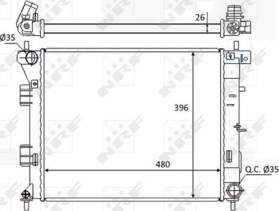 Wilmink Group WG1723454 - Радіатор, охолодження двигуна autocars.com.ua