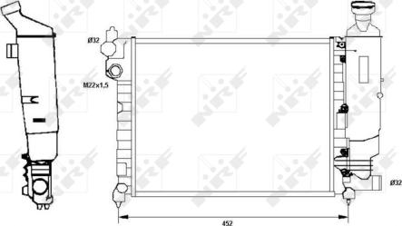 Wilmink Group WG1723529 - Радіатор, охолодження двигуна autocars.com.ua