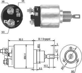 Wilmink Group WG1748208 - Тягове реле, стартер autocars.com.ua