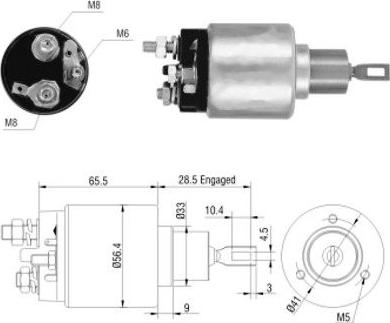 Wilmink Group WG1748236 - Тягове реле, стартер autocars.com.ua