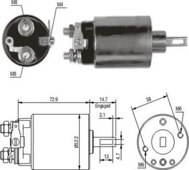 Wilmink Group WG1748260 - Тяговое реле, стартер autodnr.net