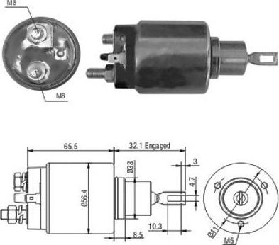 Wilmink Group WG1748272 - Тягове реле, стартер autocars.com.ua